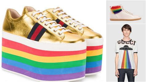 gucci gay pride sneakers|pride lgbt shoes brands.